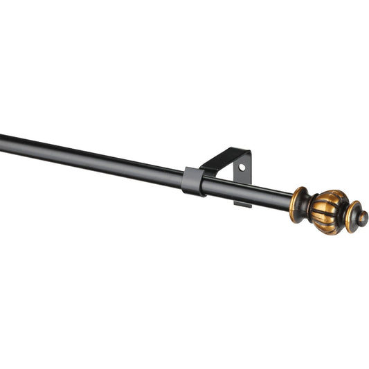 Kenney Othello 28 In. To 48 In. 1/2 In. Single Oil Rubbed Bronze Curtain Rod