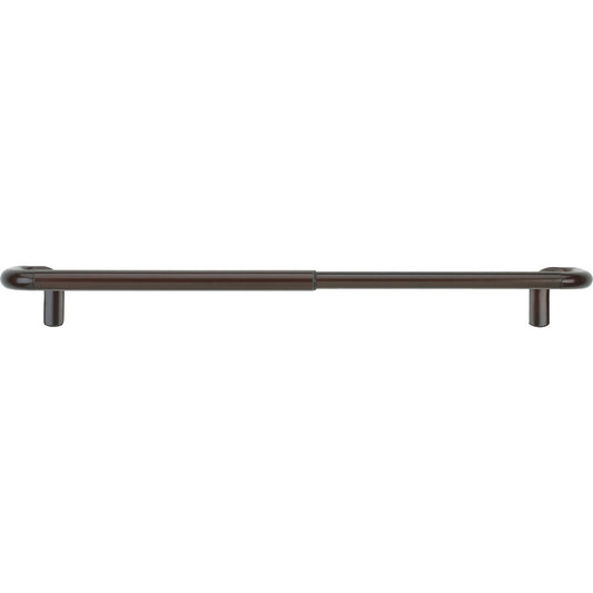 Umbra Twilight Wrap Around 48 In. To 88 In. 3/4 In. Single Curtain Rod, Auburn Bronze