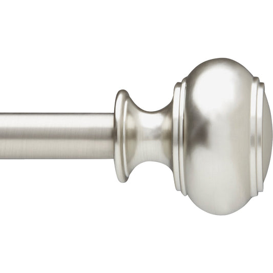 Umbra Dorset 28 In. To 48 In. 5/8 In. Single Nickel Curtain Rod