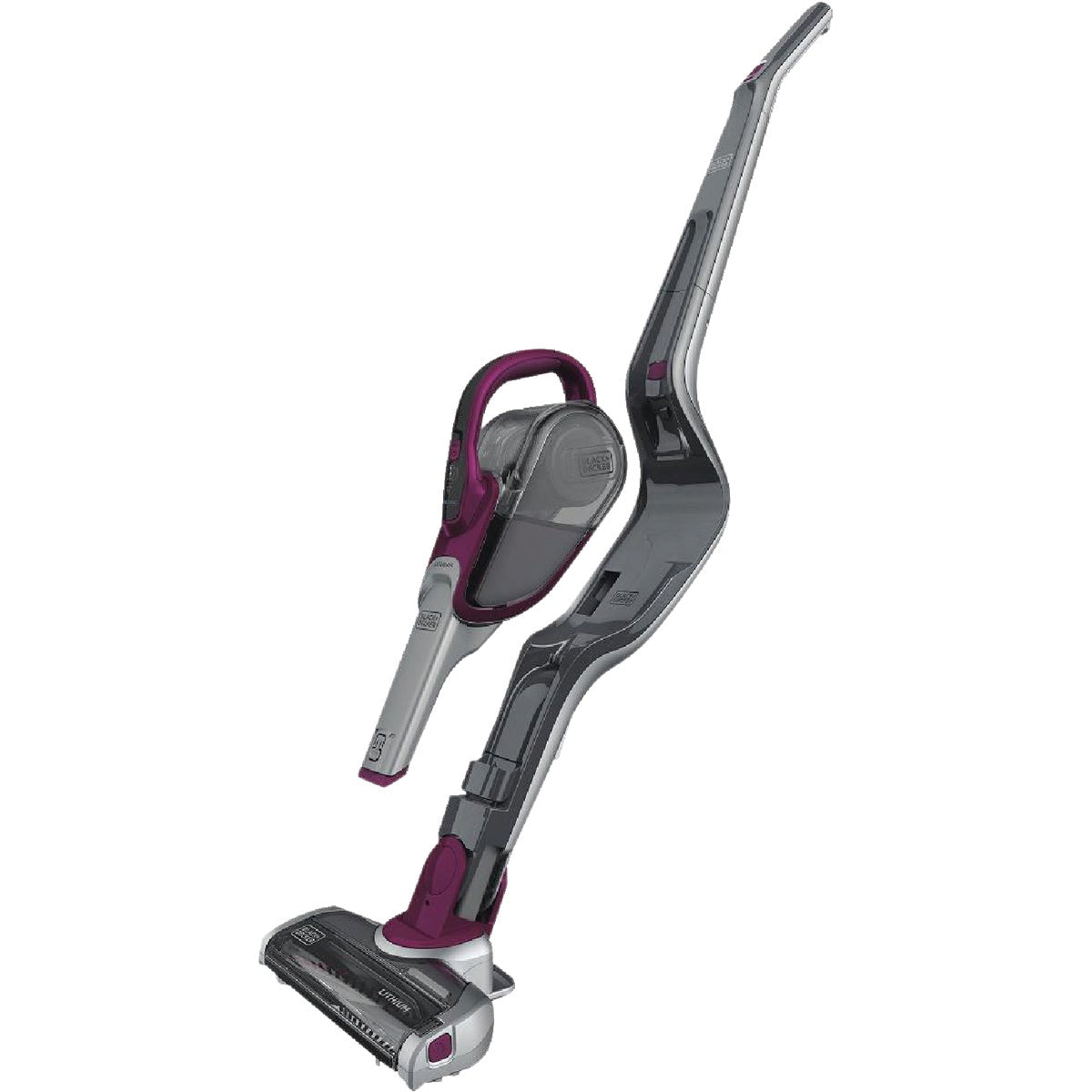 Black & Decker SMARTECH 2-In-1 20V Cordless Bagless Stick Vacuum Cleaner