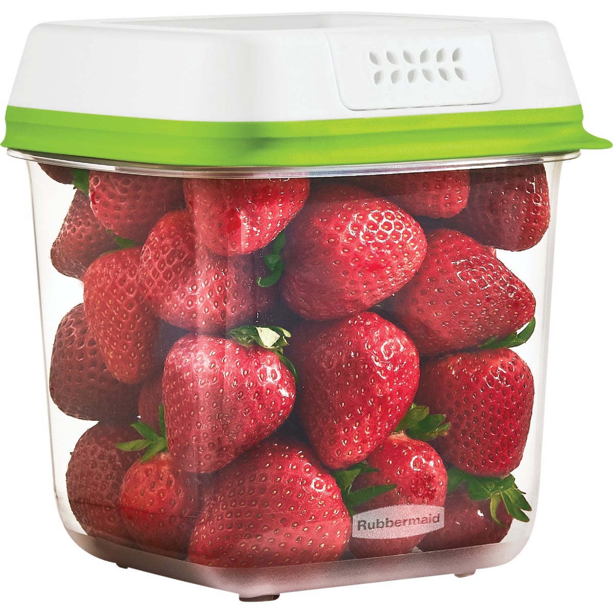 Rubbermaid FreshWorks Produce Saver 6.3 C. Clear Square Food Storage Container with Lid