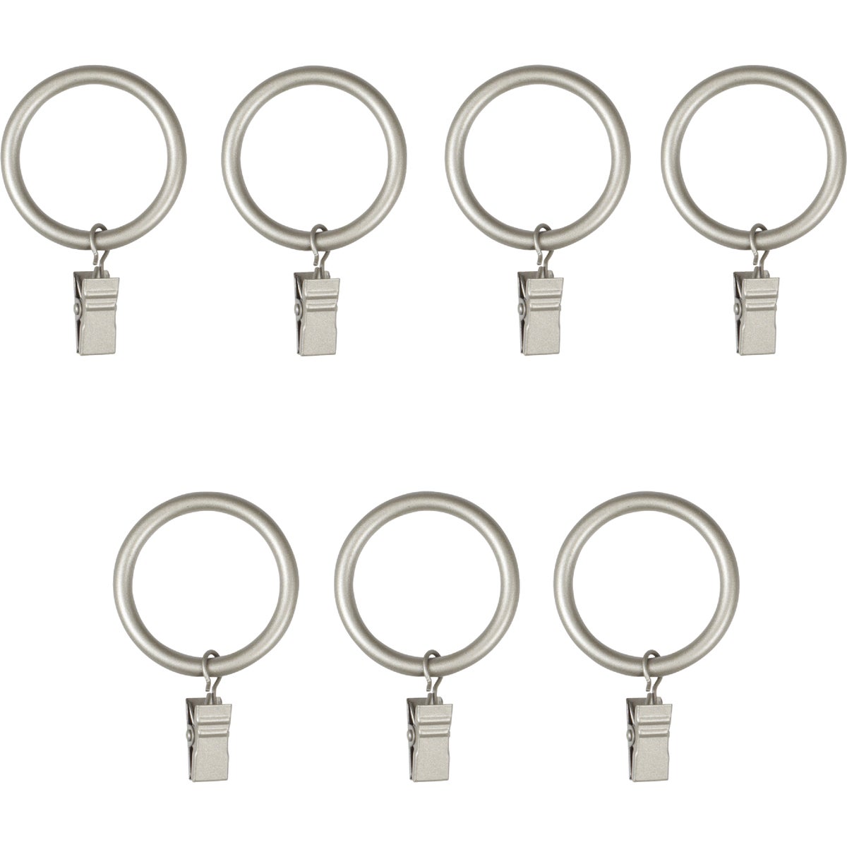 Umbra 1 In. Clip Curtain Ring, Nickel (7-Pack)