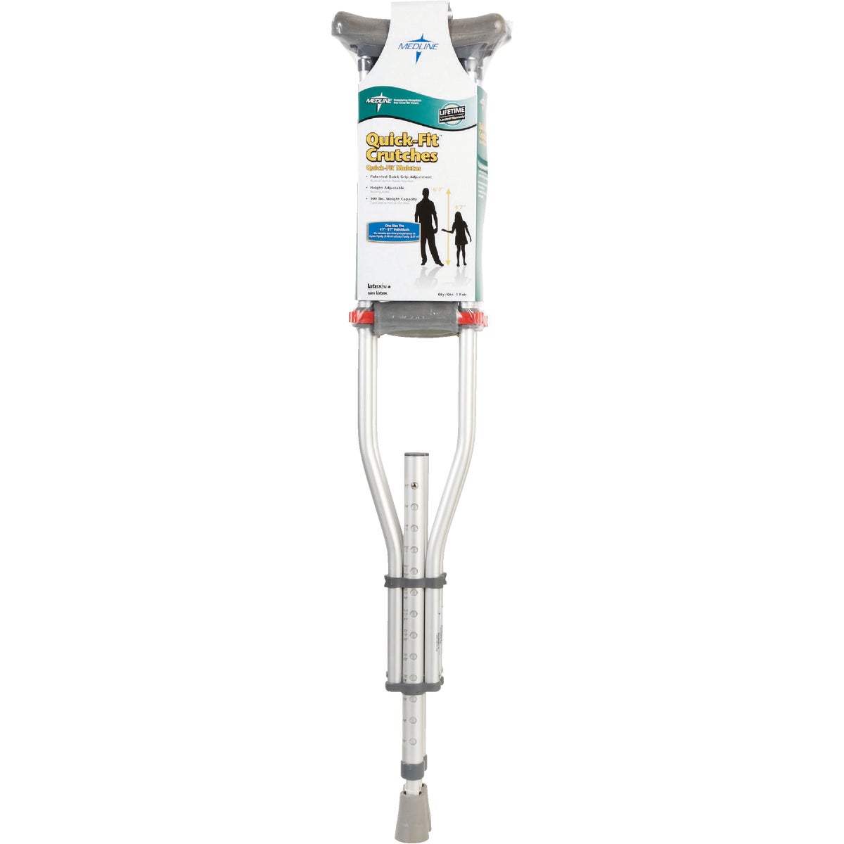 Medline 3-In-1 Adjustable Crutches