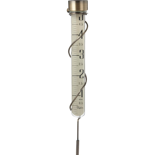 Taylor Heritage Collection 5 In. Glass Rain Gauge