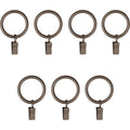Umbra 1 In. Clip Curtain Ring, Pewter (7-Pack)