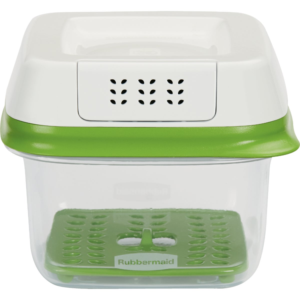 Rubbermaid FreshWorks Produce Saver 2.5 C. Clear Square Food Storage Container with Lid