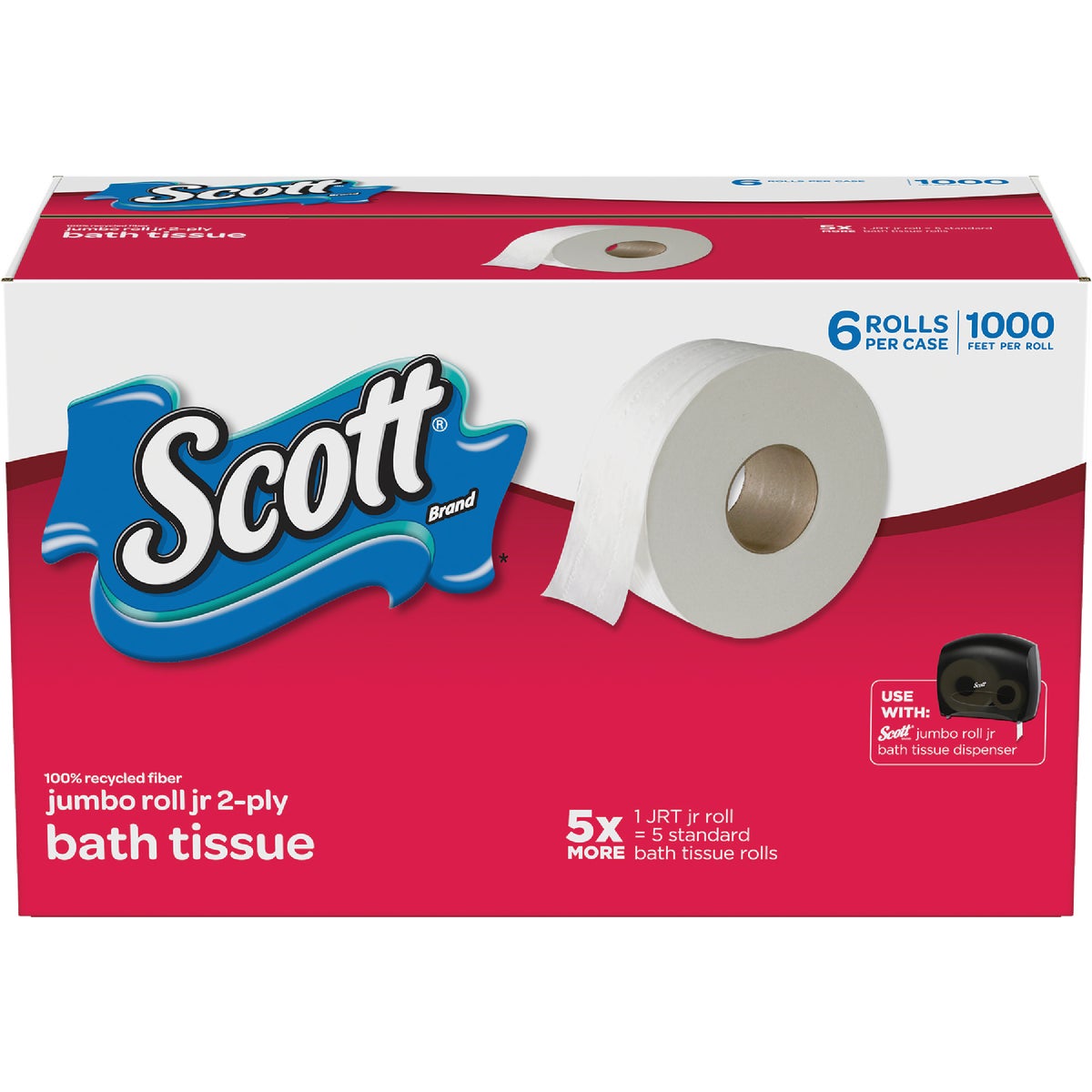 Scott Commercial Dispenser Toilet Paper (6 Jumbo Rolls)