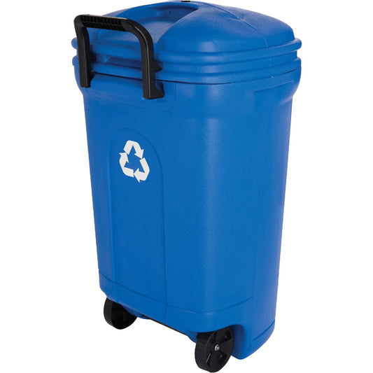 United Solutions 34 Gal. Recycling Trash Can with Lid