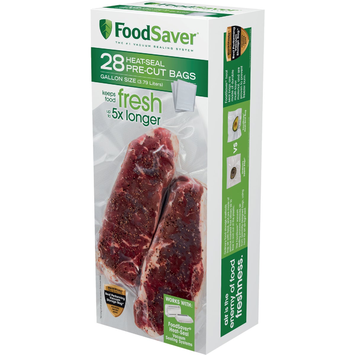 Food Saver 1 Gallon Vacuum Sealer Bag, 28 Pack