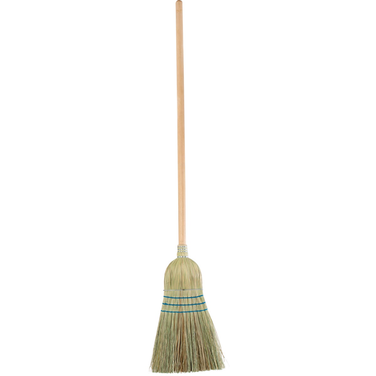 Reynera 13 In. W. x 42 In. L. Natural Hardwood Handle Good Quality Corn Broom