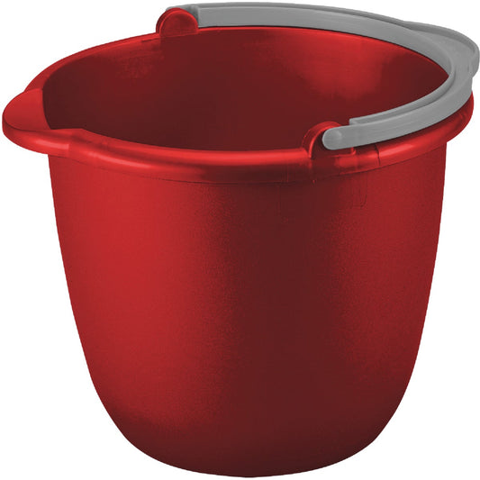 Sterilite 10 Qt. Red Classic Spout Bucket