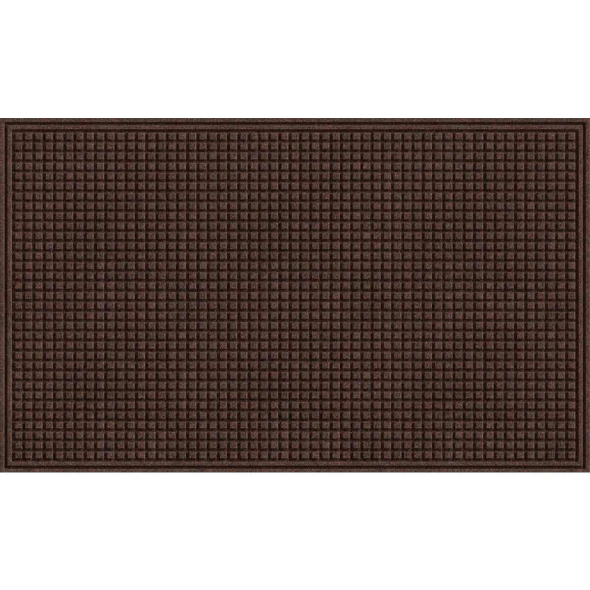 Apache Textures Walnut 36 In. x 48 In. Carpet/Recycled Rubber Door Mat