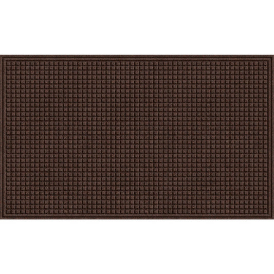 Apache Textures Walnut 36 In. x 48 In. Carpet/Recycled Rubber Door Mat