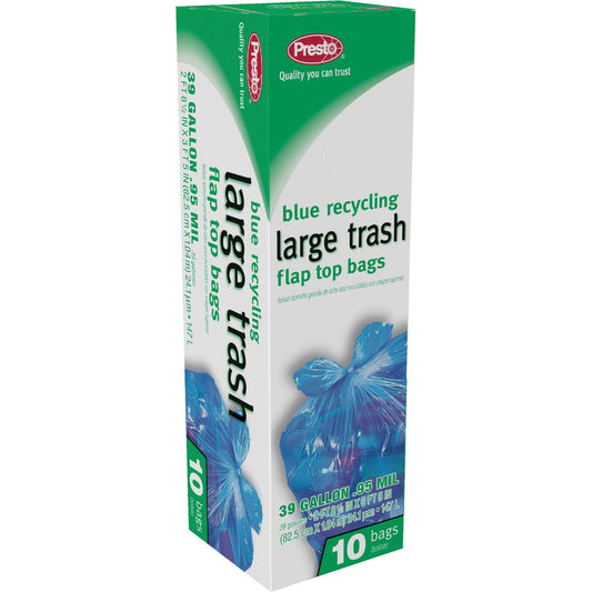 Presto 39 Gal. Blue Lawn & Leaf Bag (10-Count)