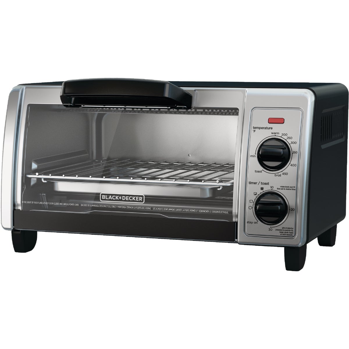 Black & Decker 4-Slice Stainless Steel Toaster Oven