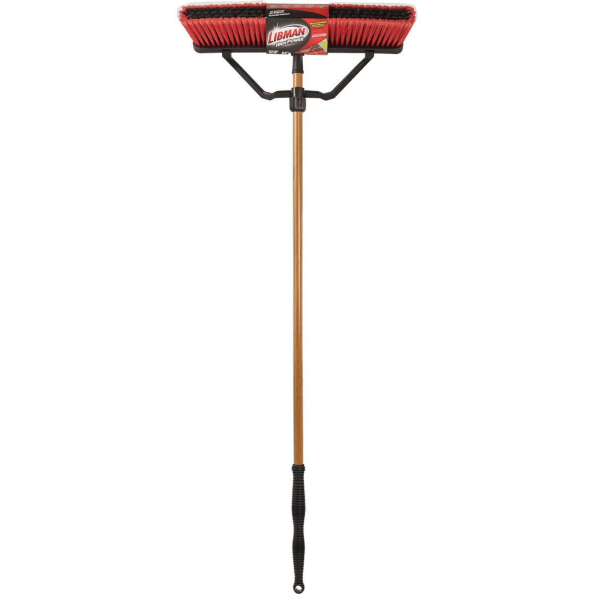 Libman 24 In. W. x 65 In. L. Wood Handle Multi-Surface Industrial Push Broom