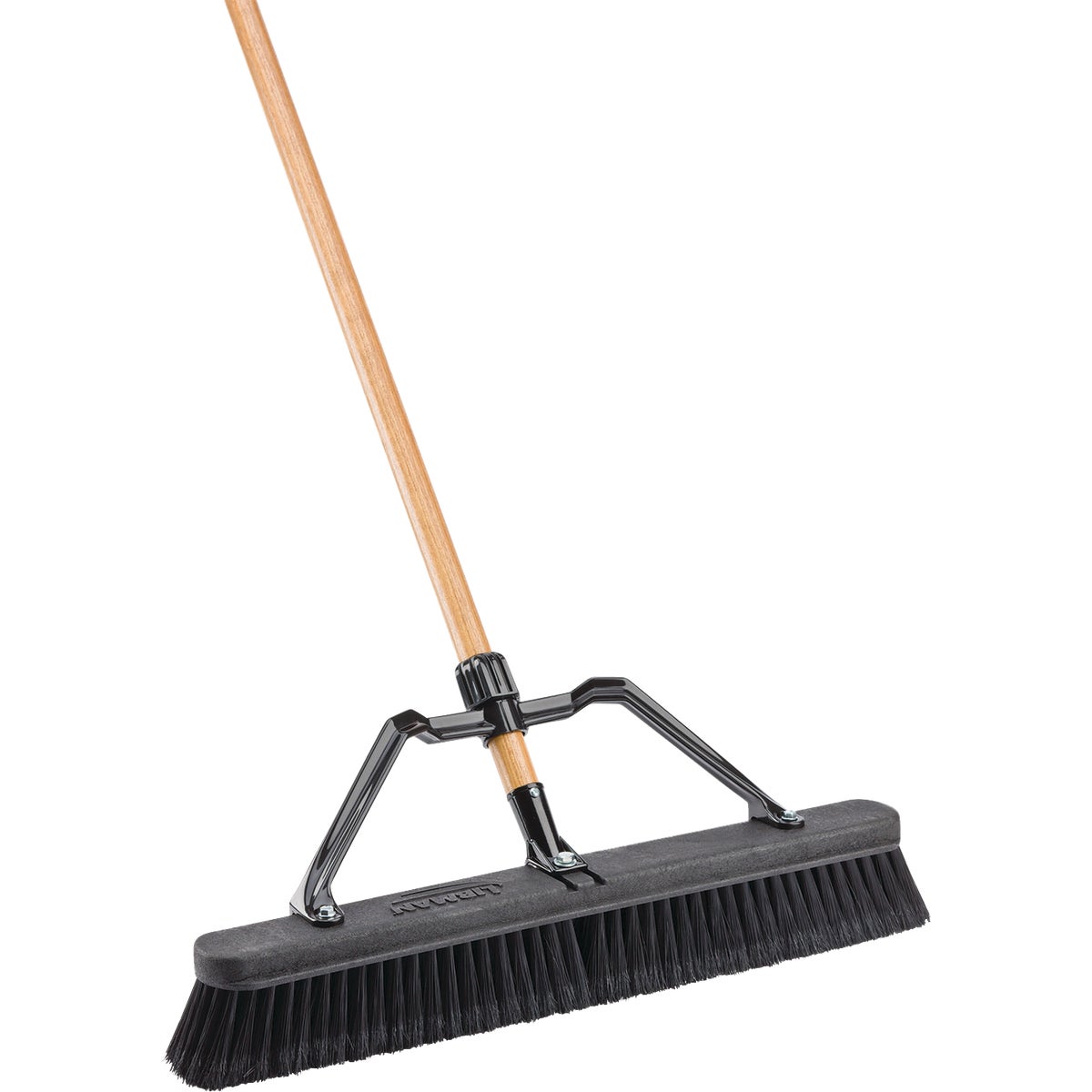 Libman 24 In. W. x 66 In. L. Wood Handle Smooth Surface Commercial Push Broom