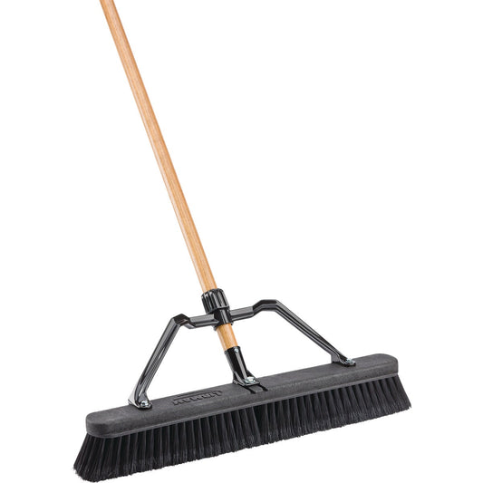 Libman 24 In. W. x 66 In. L. Wood Handle Smooth Surface Commercial Push Broom