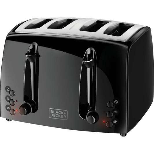 Black & Decker 4-Slice Extra Wide Black Toaster