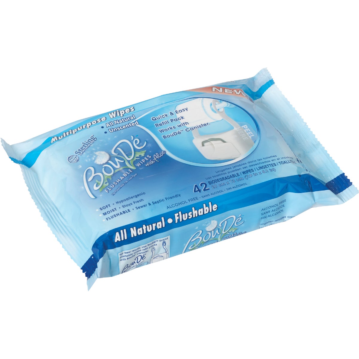 Sterling Bou De Wipes with Aloe (42-Count)