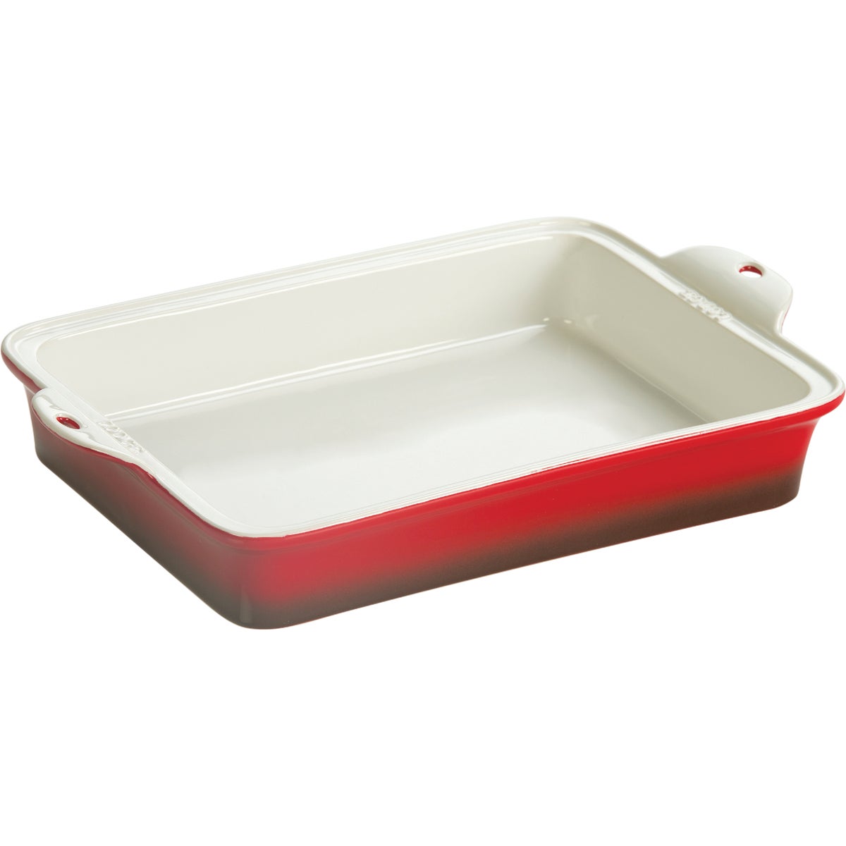 Lodge Stoneware 9 In. x 13 In. Red Baking Pan