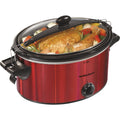 Hamilton Beach Stay or Go 5 Qt. Red Shimmer Slow Cooker