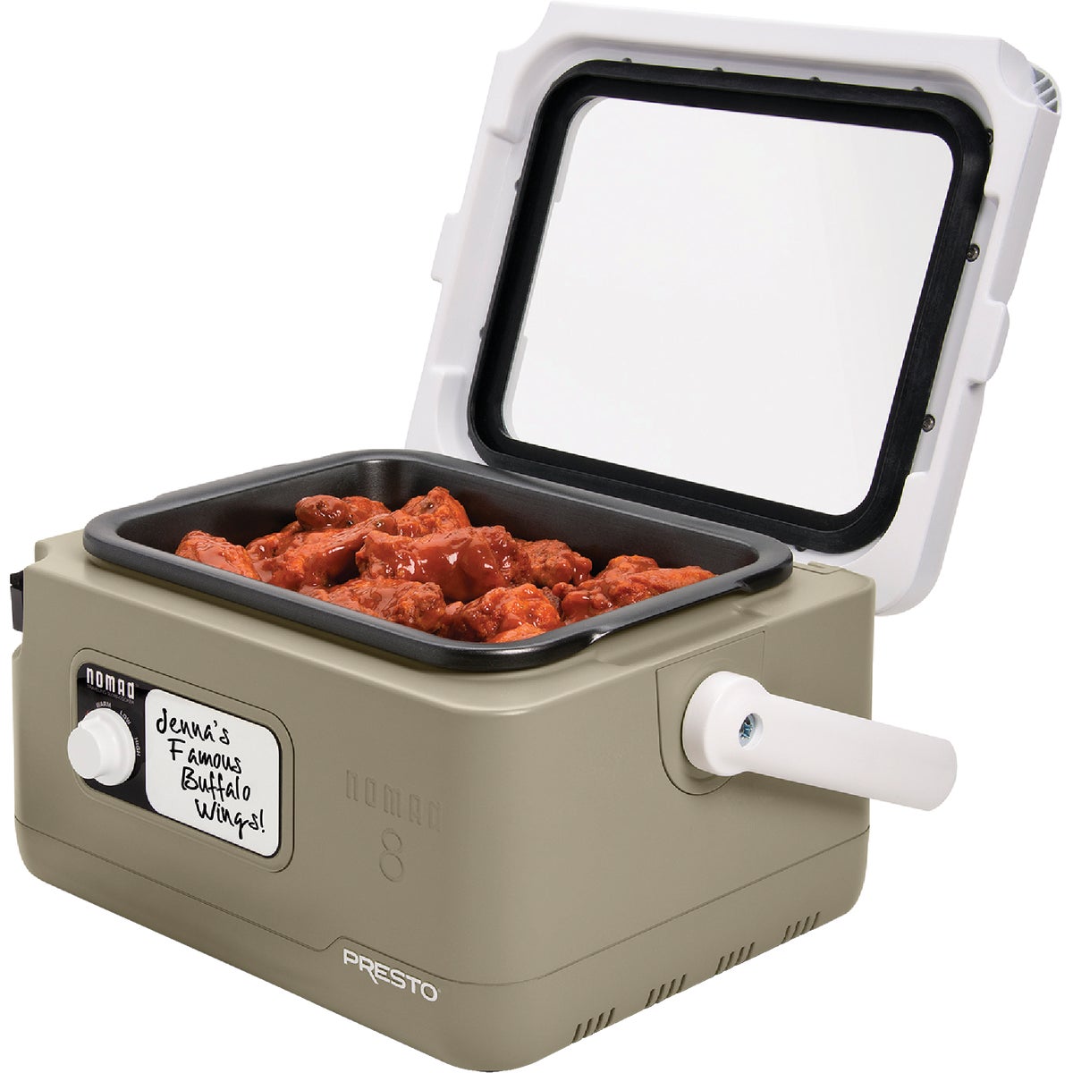 Presto Nomad 8 Qt. Tan Traveling Slow Cooker