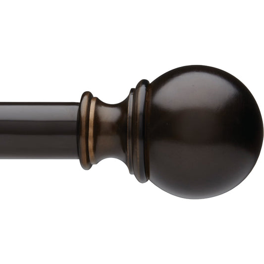 Umbra Bordeaux 48 In. To 88 In. 5/8 In. Single Curtain Rod, Bronze