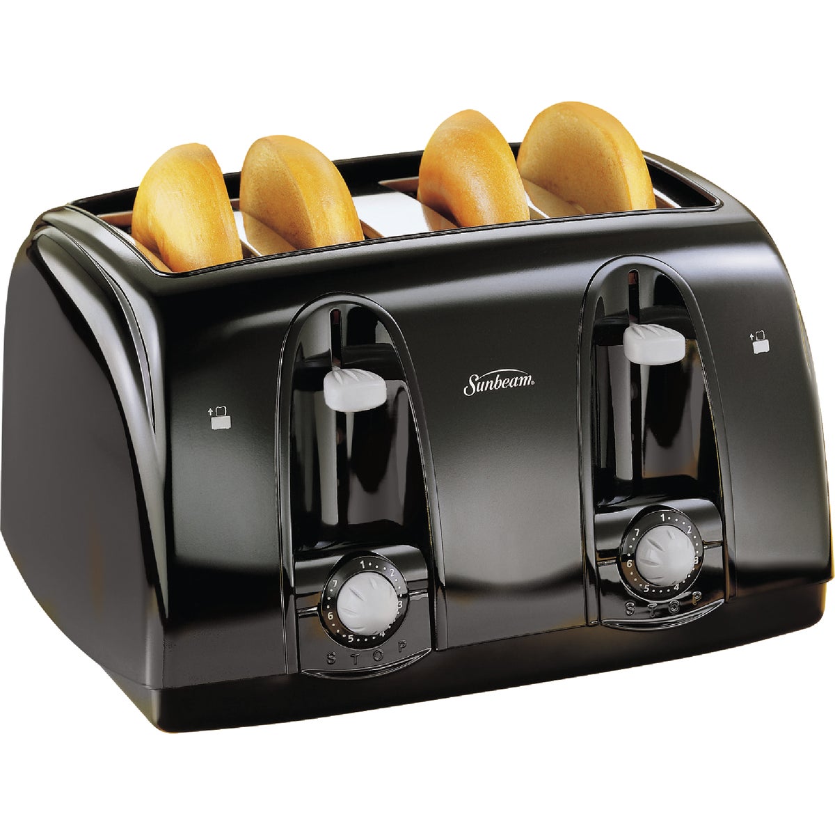 Sunbeam 4-Slice Black Toaster