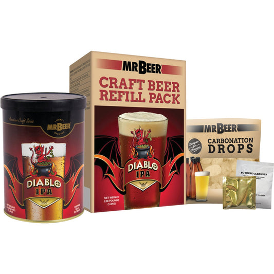 Mr. Beer Diablo IPA Beer Brewing Kit Refill (3-Piece)