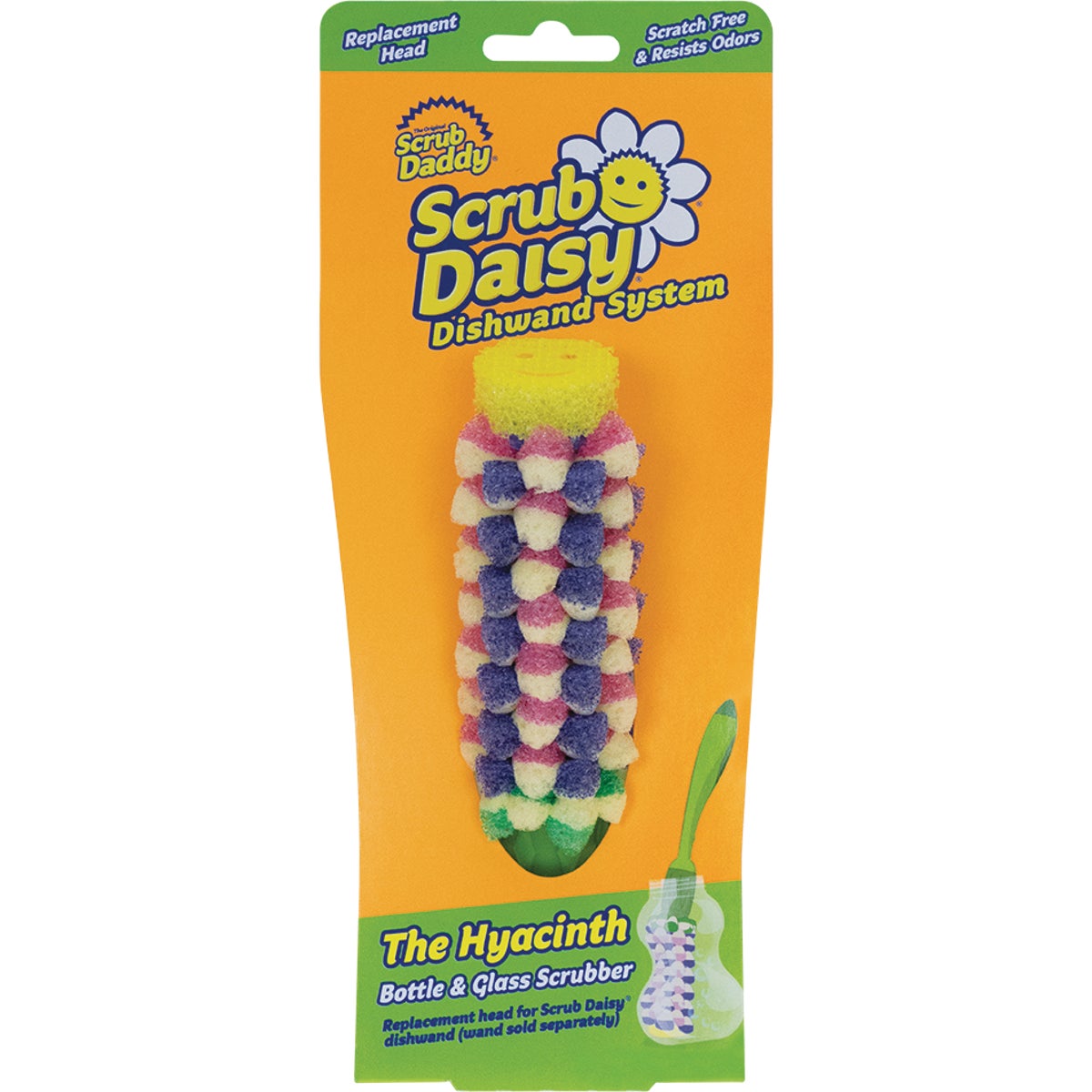 Scrub Daddy Scrub Daisy Hyacinth Bottle & Glass Dish Scrubber