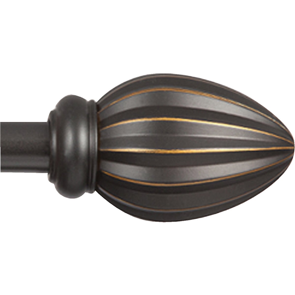 Kenney Fast Fit Bailey 66 In. To 120 In. 5/8 In. Oil Rubbed Bronze Curtain Rod