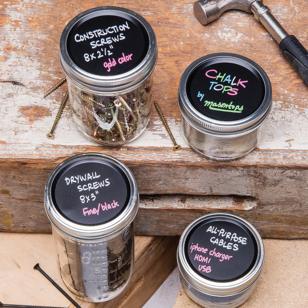 Masontops Wide-Mouth Chalk Top Canning Jar Lids (8-Count)