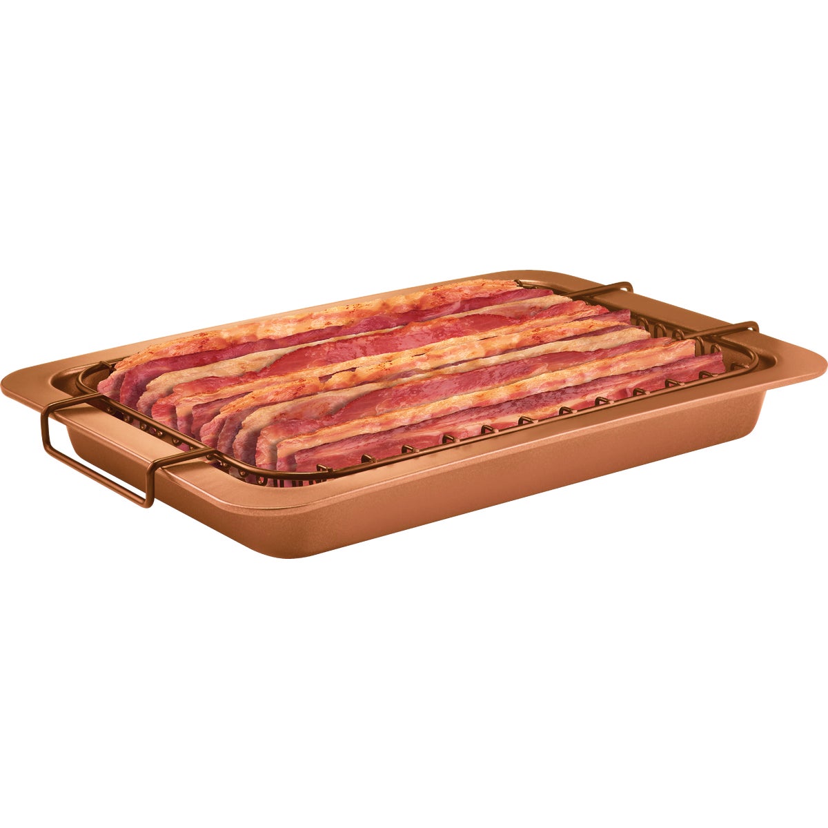 Gotham Steel Copper 10 In. x 14 In. Non-Stick Bacon Bonanza Baking Pan