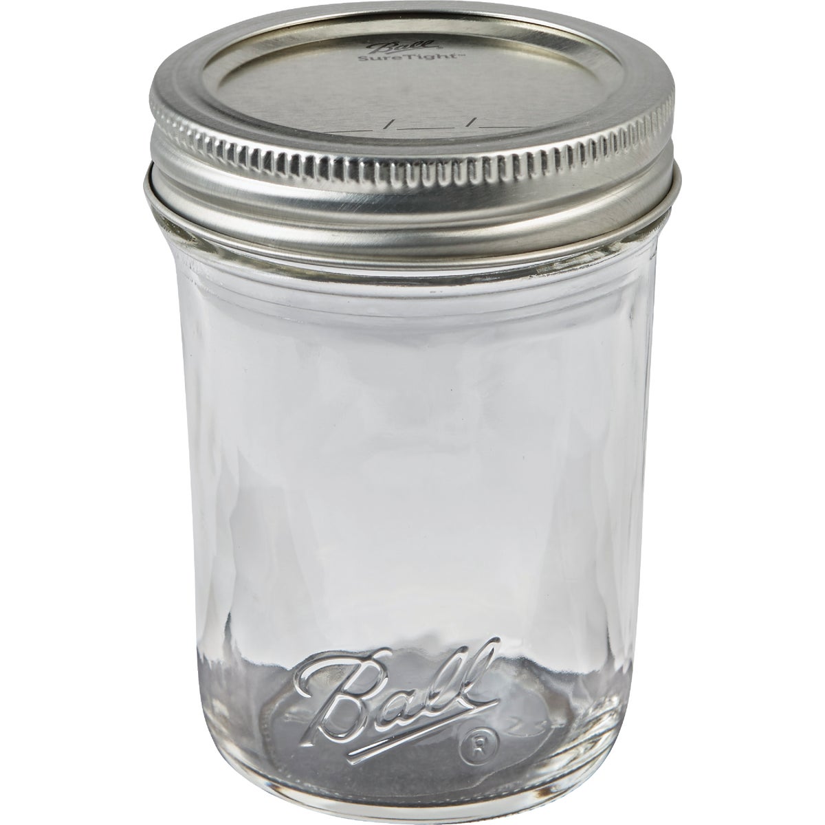 Ball 1/2 Pint Regular Mouth Smooth-Sided Silver Lid Canning Jar (12-Count)