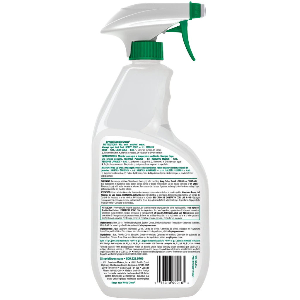 Simple Green 24 Oz. Crystal Industrial Cleaner & Degreaser