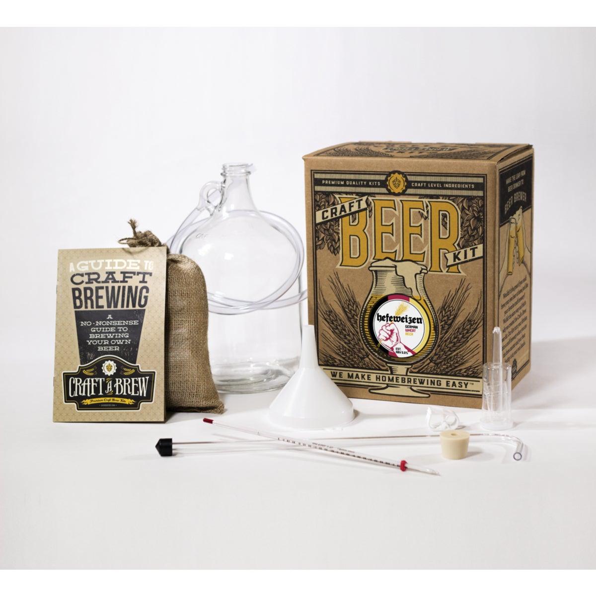 Craft A Brew Hefeweizen Beer Brewing Kit (11-Piece)