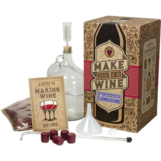 Craft A Brew Cabernet Sauvignon Wine Making Kit (11-Piece)