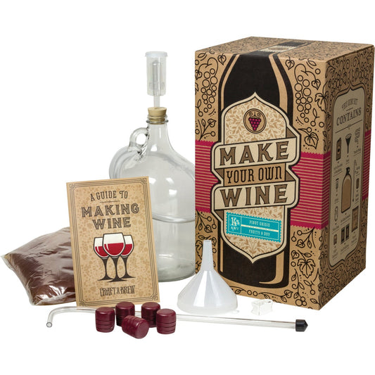 Craft A Brew Pinot Grigio Wine Making Kit (11-Piece)