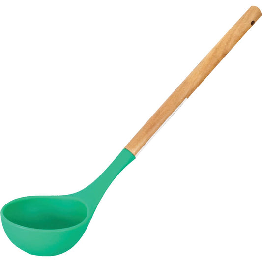 GraniteWare 12.5 In. Silicone Ladle with Wood Handle