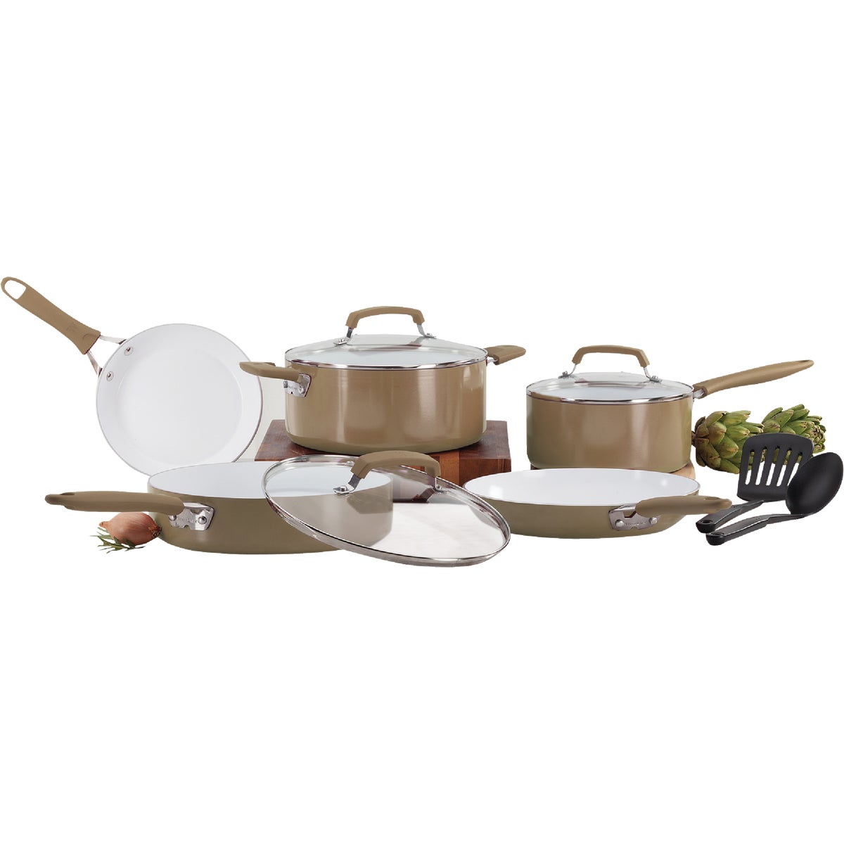 Wearever Pure Living Non-Stick Ceramic Cookware Set (10-Piece)