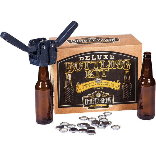 Craft A Brew Deluxe Beer Bottling Kit (10-Piece)