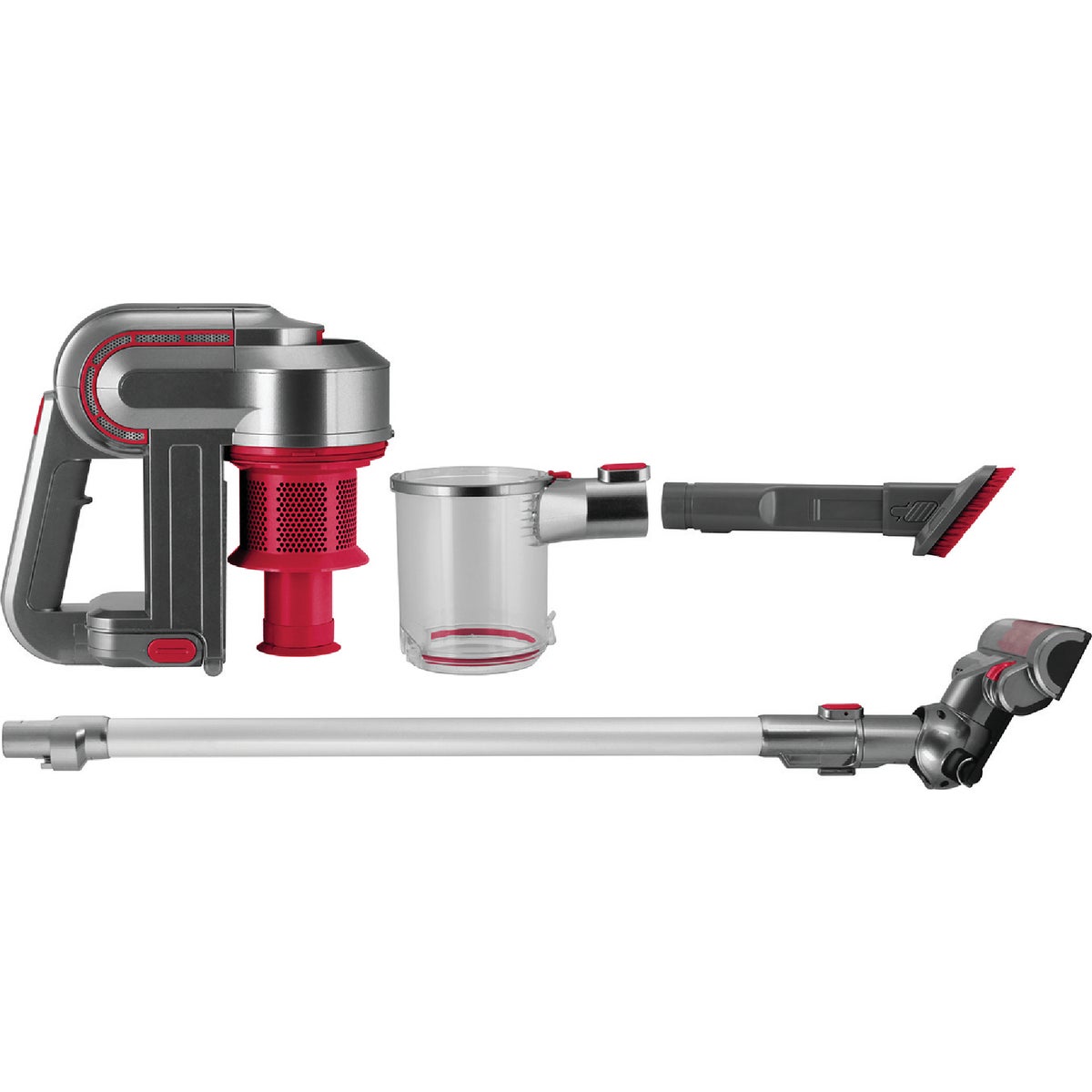 Kalorik 140W Cordless Bagless Red Stick Vacuum Cleaner