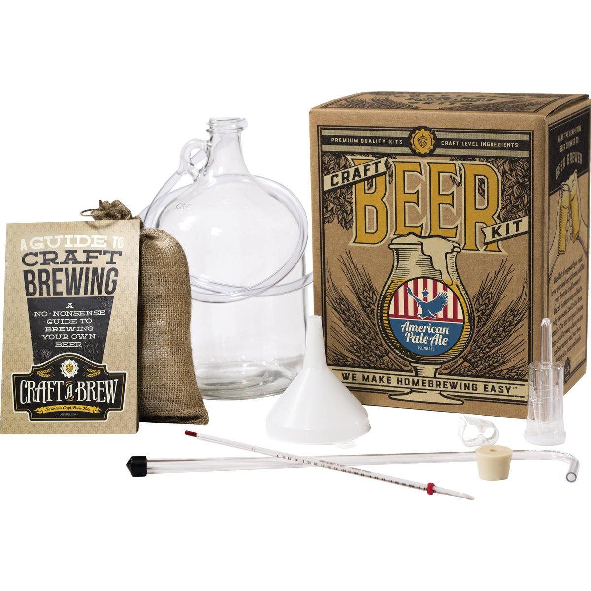 Craft A Brew American Pale Ale Beer Brewing Kit (11-Piece)