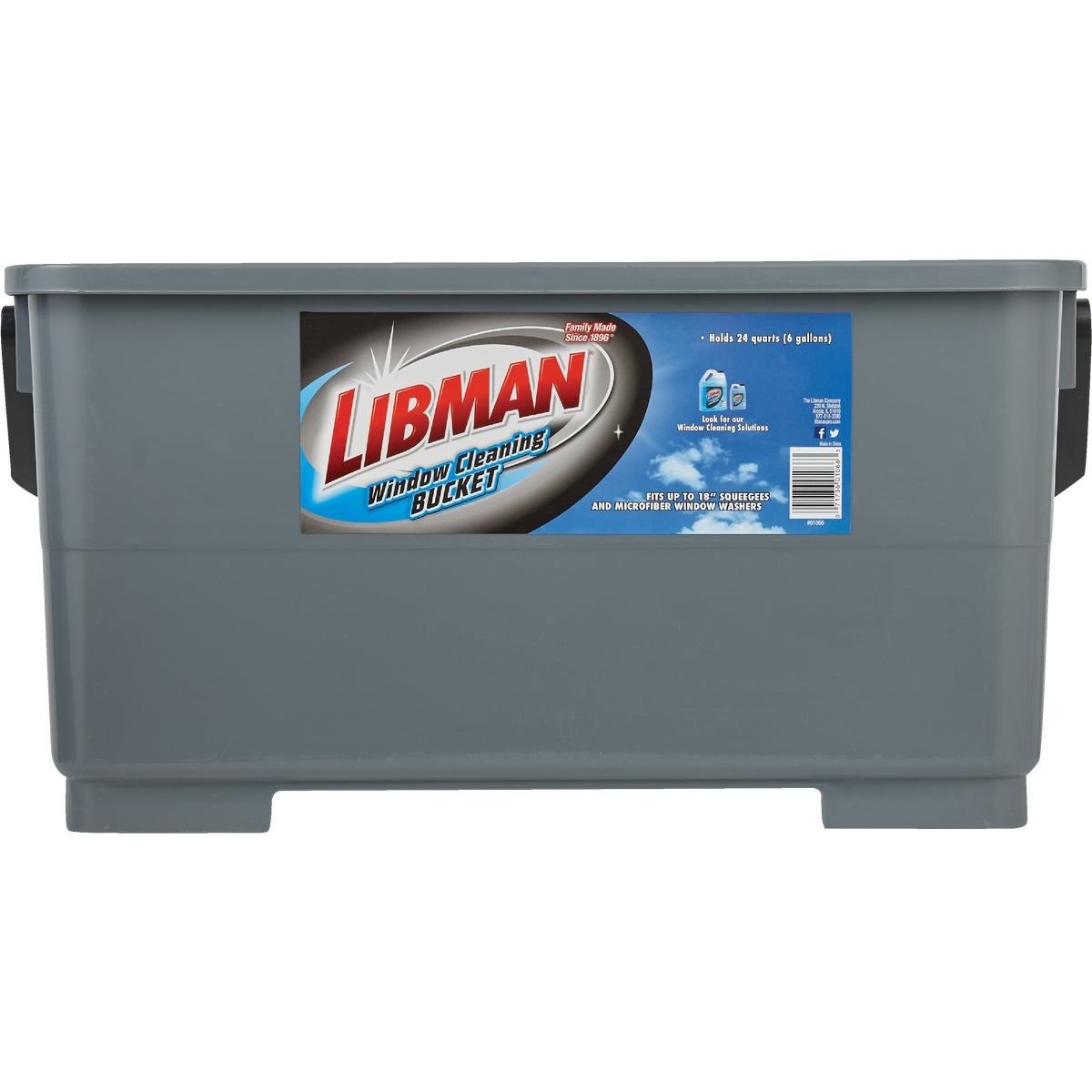 Libman 6 Gal. Gray Window Cleaning Bucket