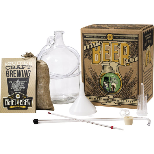 Craft A Brew Bone Dry Irish Stout Beer Brewing Kit (11-Piece)