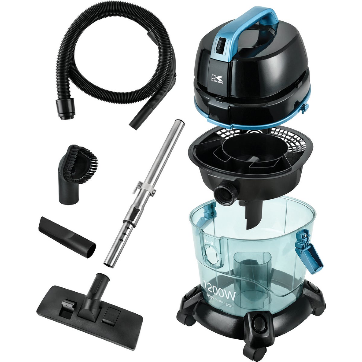 Kalorik 3.4 Gal. Water Filtration Wet/Dry Vacuum Cleaner