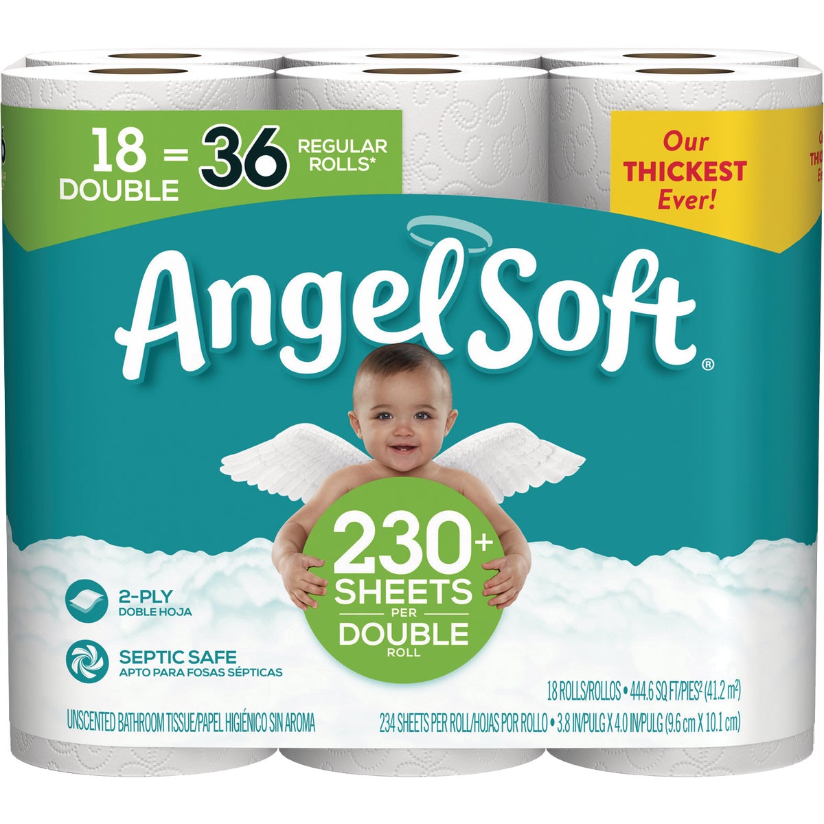 Angel Soft Toilet Paper (18 Double Rolls)