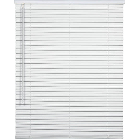 Home Impressions 23 In. x 42 In. x 1 In. White Vinyl Light Filtering Cordless Mini Blind