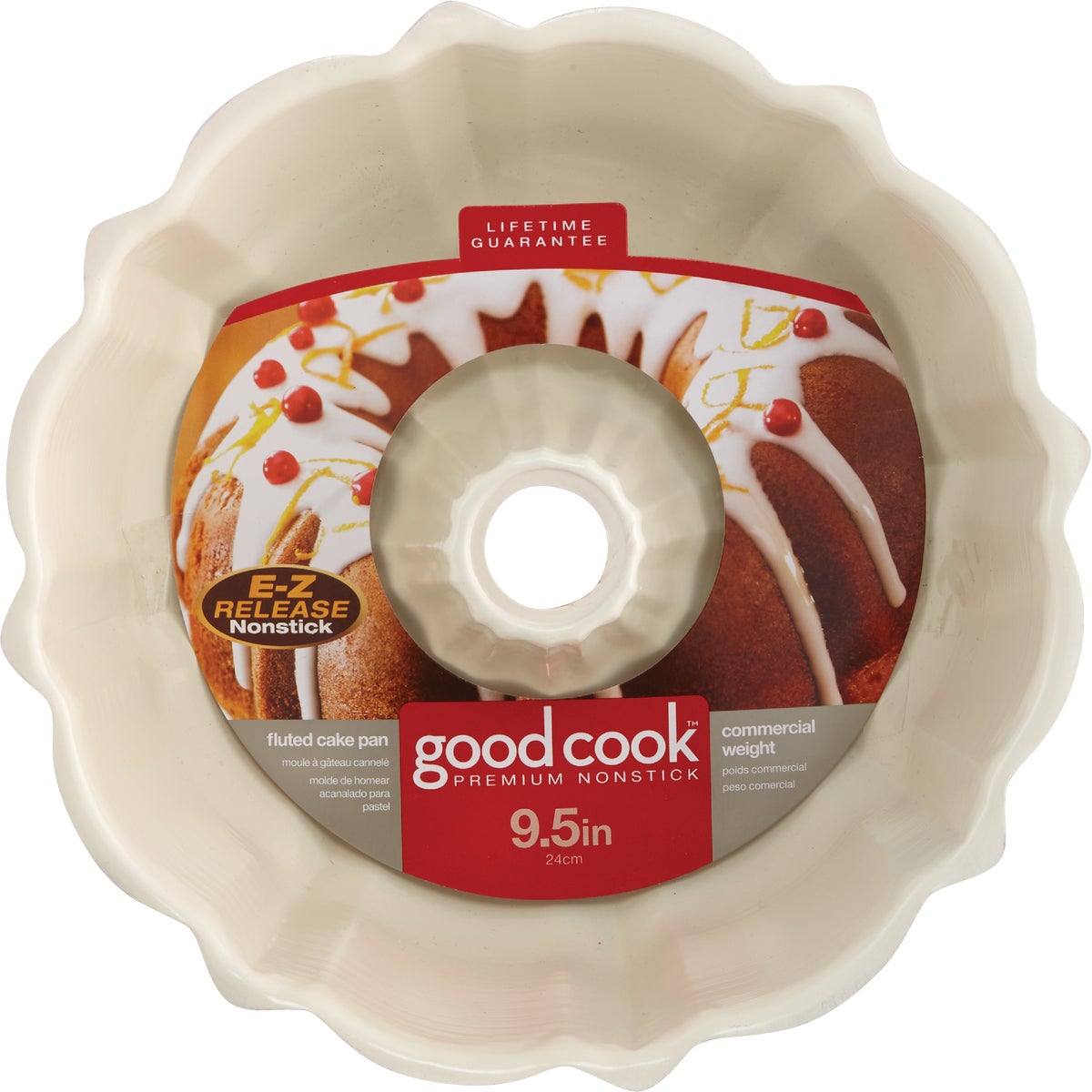 GoodCook 9-1/2 In. Dia. x 3-1/4 In. D. Fluted Non-Stick Bundt Cake Pan